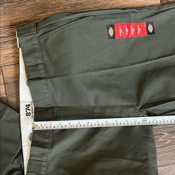 NWT Dickies Original Fit 874 Dark Green Pants Mens Size 38x34 - Picture 10 of 11